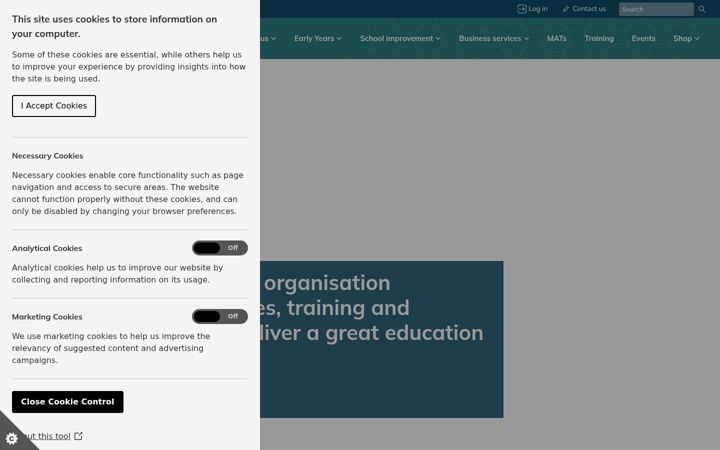 Screenshot of hfleducation.org