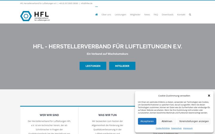 Screenshot of hflev.de