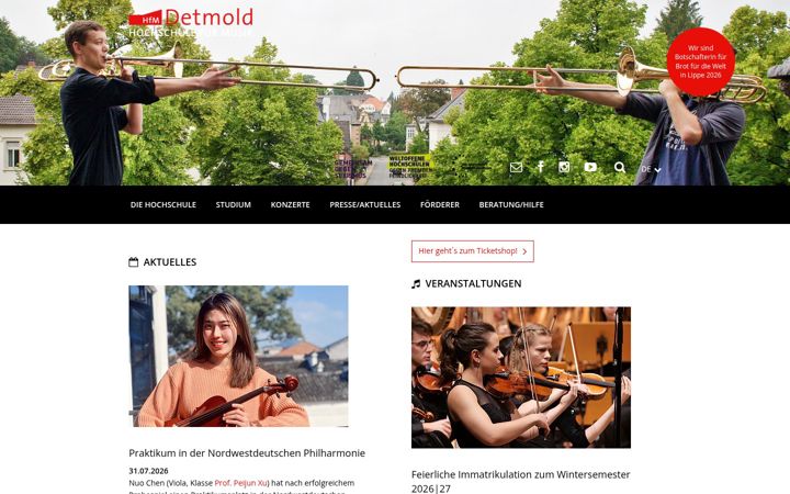 Screenshot of hfm-detmold.de