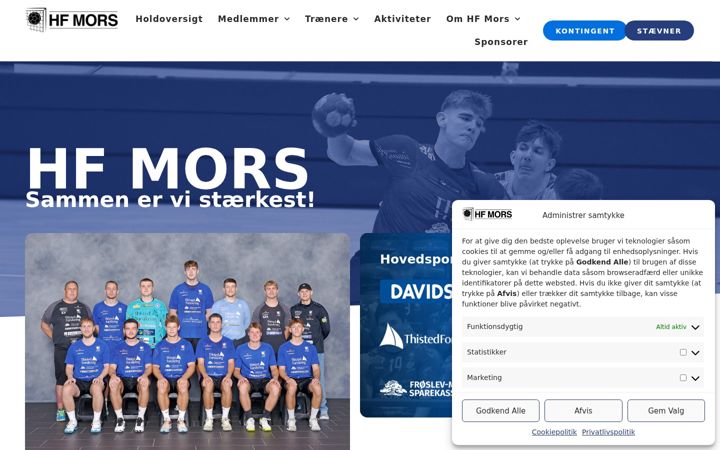 Screenshot of hfmors.dk