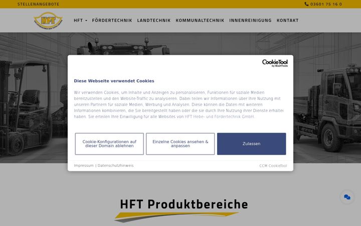 Screenshot of hft-gmbh.de