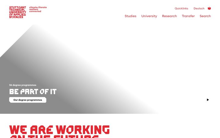 Screenshot of hft-stuttgart.com