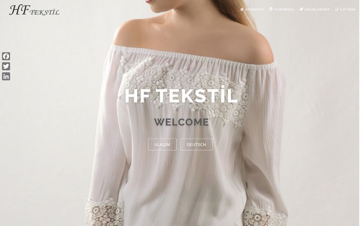 Screenshot of hftekstil.com