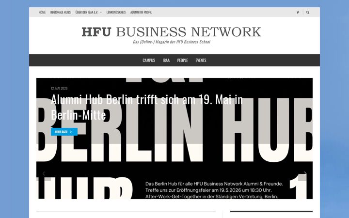 Screenshot of hfu-business-network.de