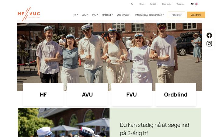 Screenshot of hfvucroskilde.dk