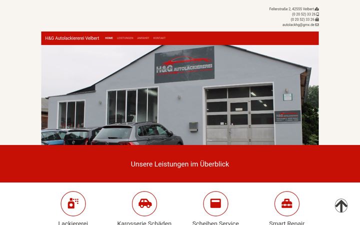 Screenshot of hg-autolackiererei.de