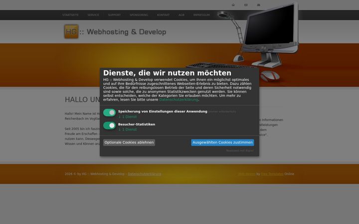 Screenshot of hg-development.de