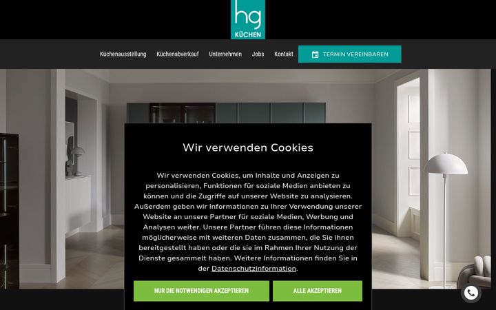 Screenshot of hg-kuechen.de