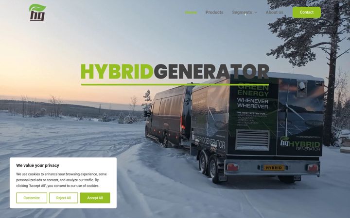 Screenshot of hg-rental.com