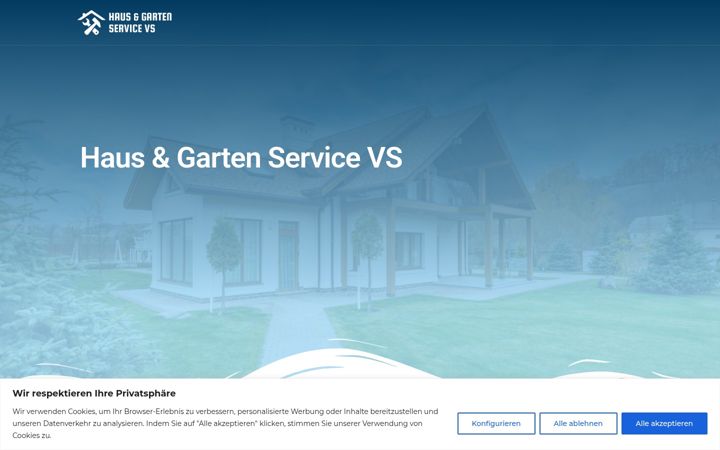 Screenshot of hg-service-vs.de