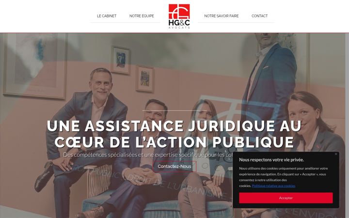 Screenshot of hgc-avocats.fr