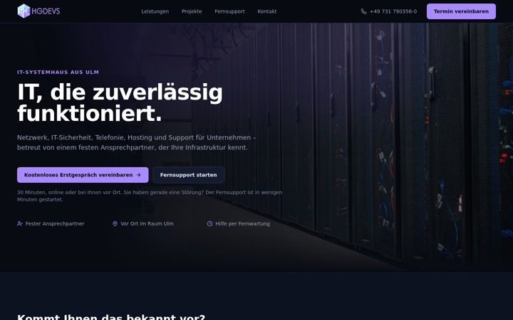 Screenshot of hgdevs.de