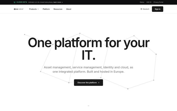 Screenshot of hge-group.com