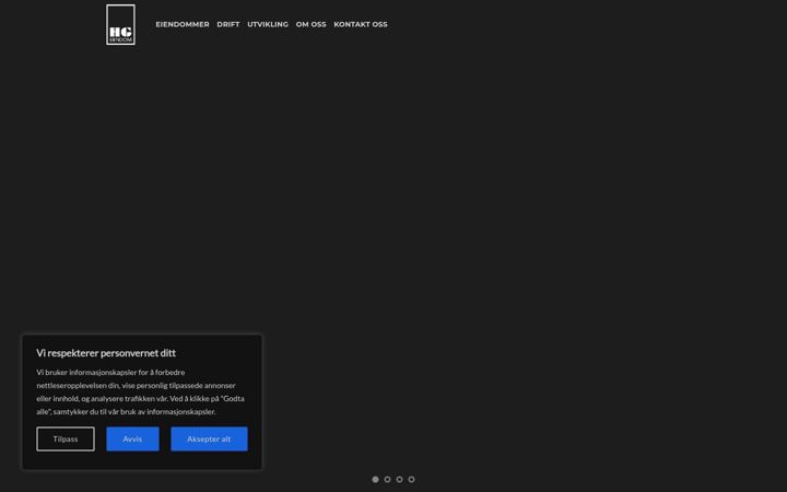 Screenshot of hgeiendom.no