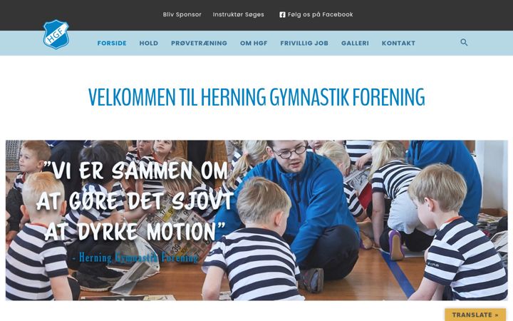 Skjermbilde av hgf-gym.dk
