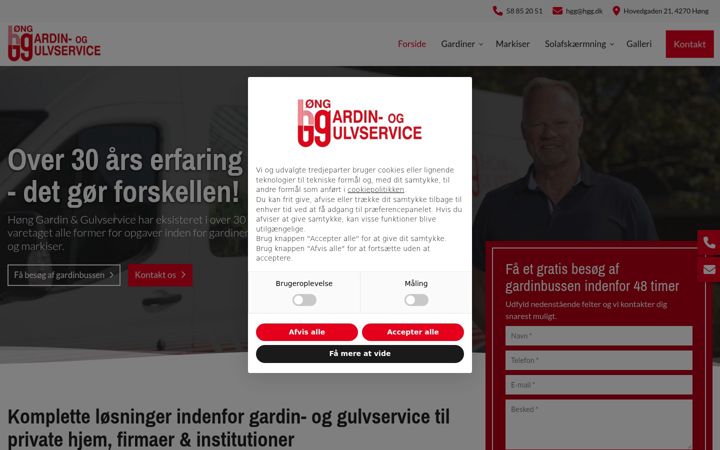 Screenshot of hgg.dk