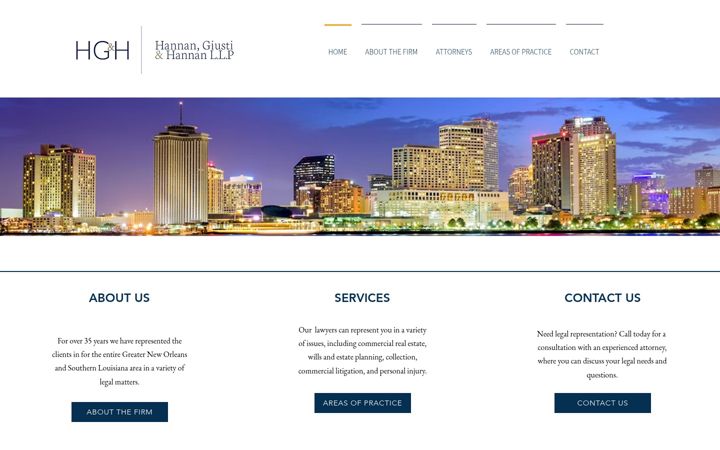 Screenshot of hghlaw.com