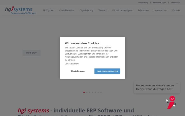 Screenshot of hgisystems.com