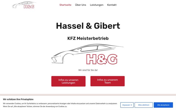 Screenshot of hgkfz.de