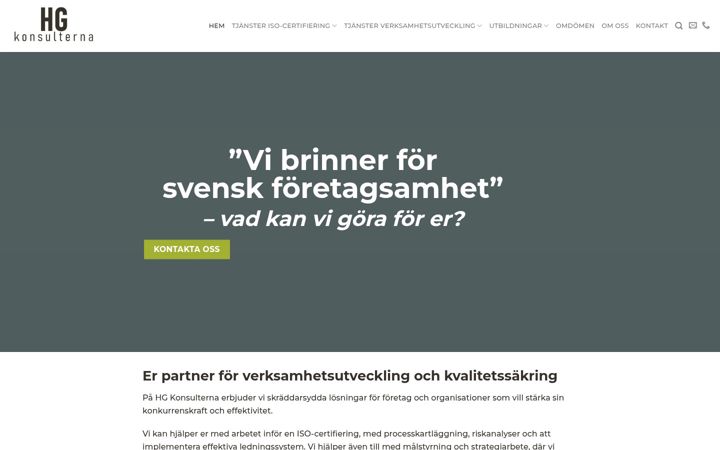 Screenshot of hgkonsulterna.se