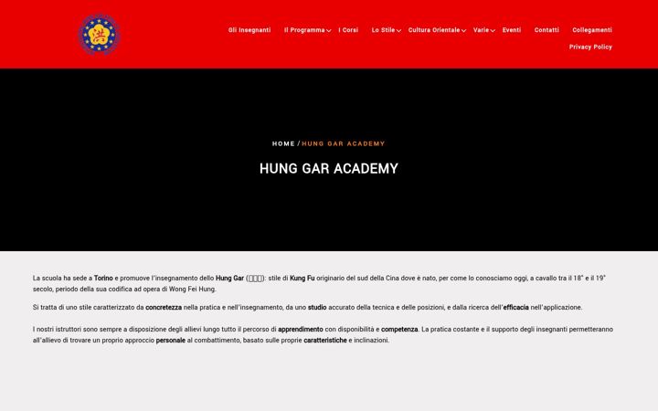 Ekraanipilt saidist hgkungfutorino.it