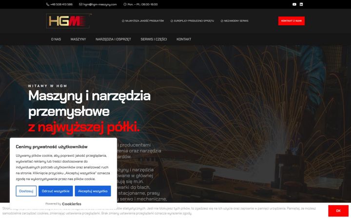 Screenshot of hgm-maszyny.com