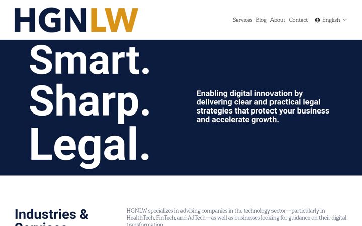 Screenshot of hgnlw.com