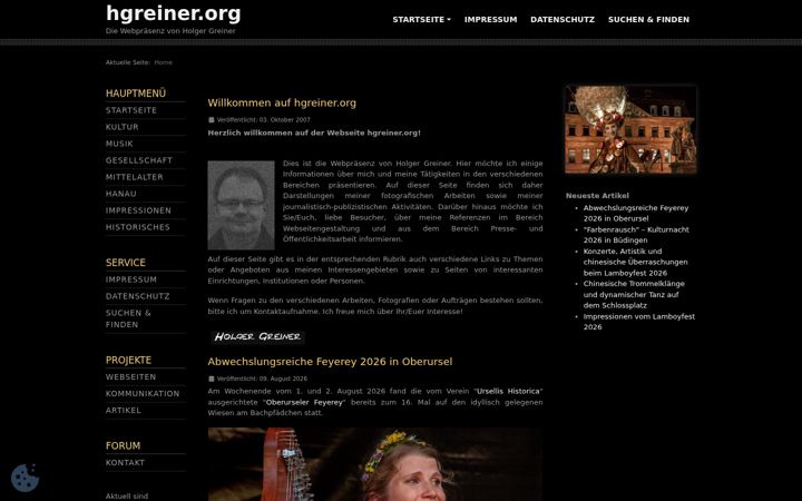 Screenshot of hgreiner.org