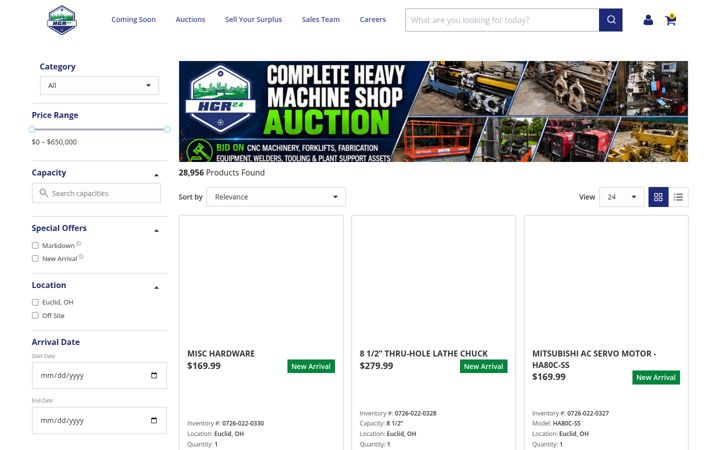 Screenshot of hgrinc.com