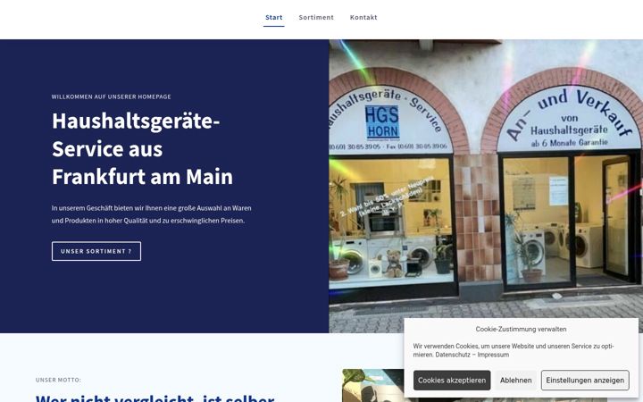 Screenshot of hgs-horn.de