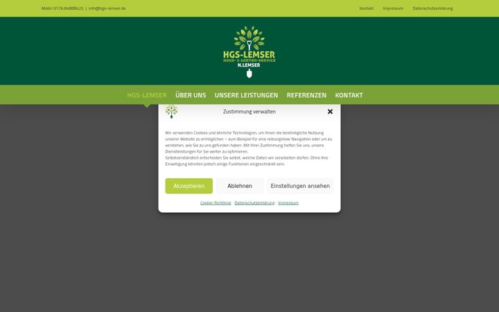 Screenshot of hgs-lemser.de