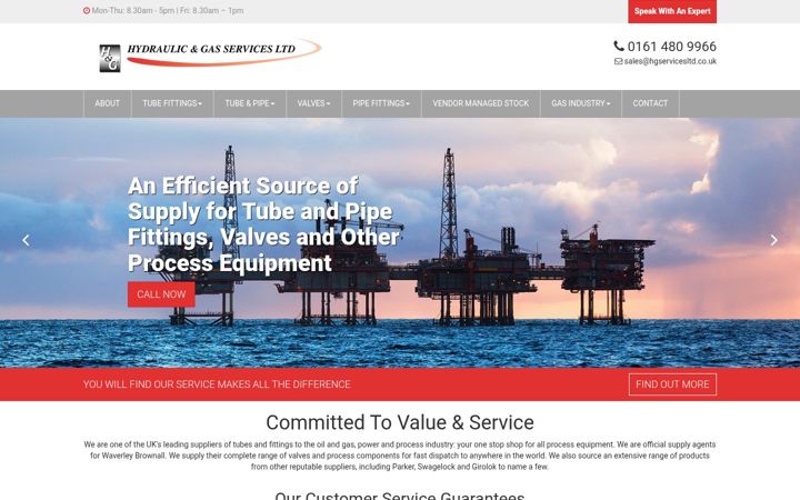 Screenshot of hgservicesltd.co.uk