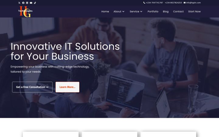 Screenshot of hgsln.com
