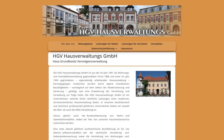 Screenshot of hgv-wohnungen.de