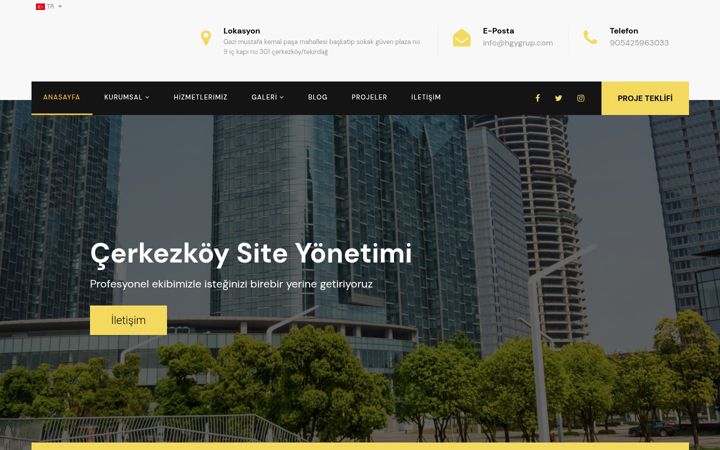 Screenshot of hgygrup.com
