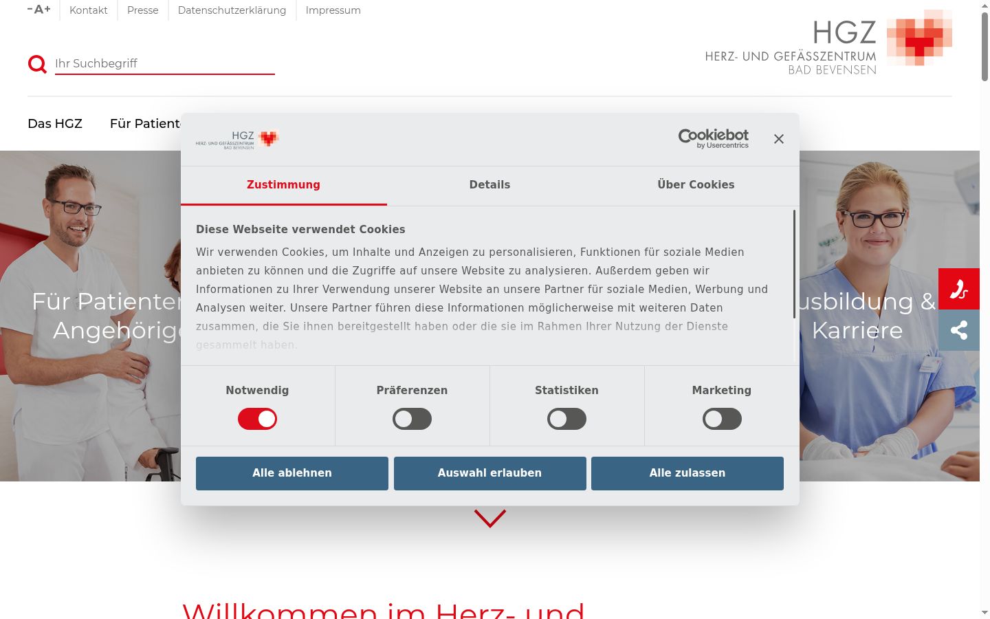 Screenshot tal-banner tal-kunsens muri qabel kwalunkwe interazzjoni