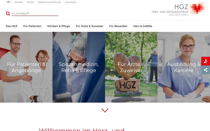 Screenshot of hgz-bb.de