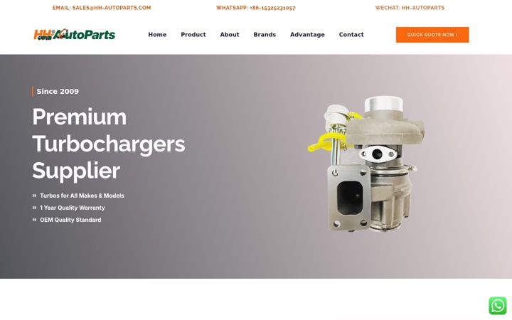 Screenshot of hh-autoparts.com