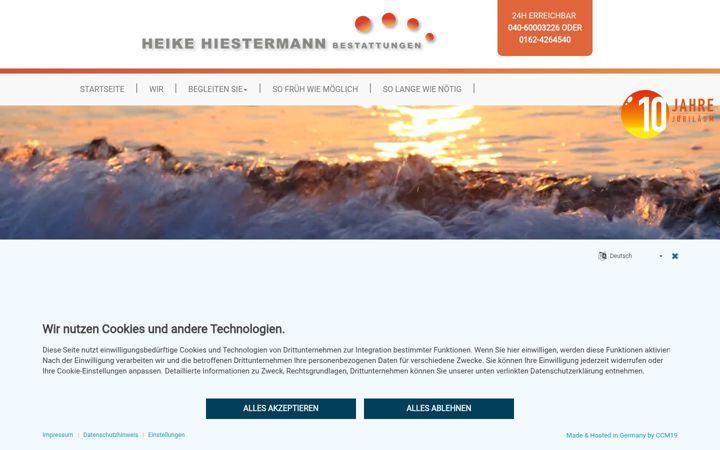 Screenshot of hh-bestattungen.de