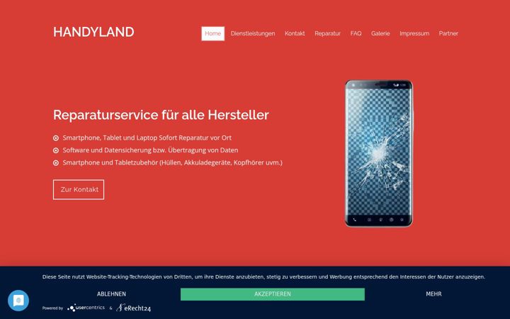 Screenshot of hh-handyland.de