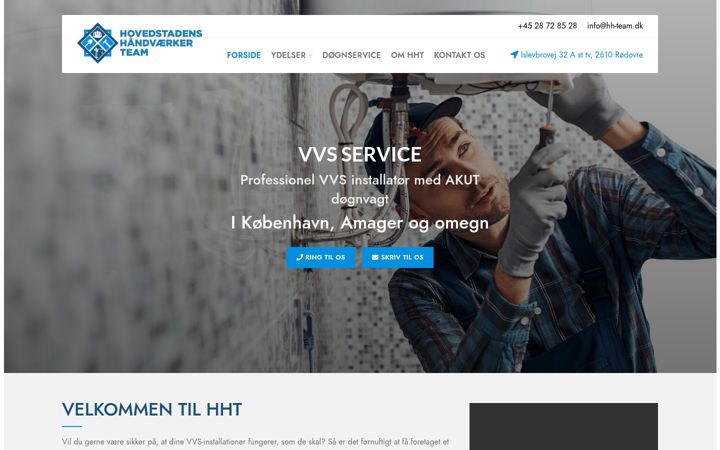 Screenshot of hh-team.dk