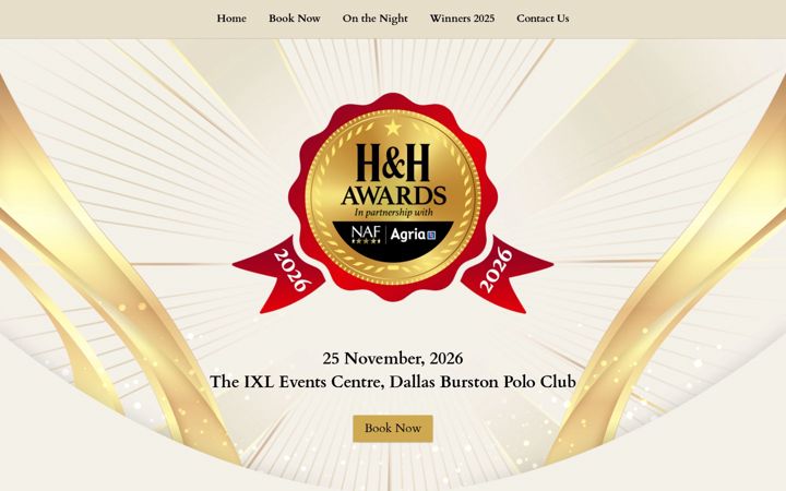 Screenshot of hhawardsuk.com