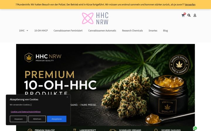 Screenshot of hhc-nrw.de