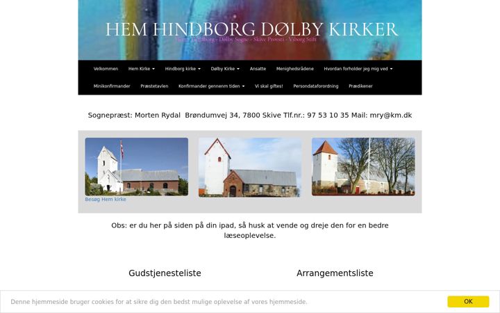 Screenshot of hhd-kirker.dk