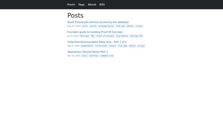 Screenshot of hhemanth.com
