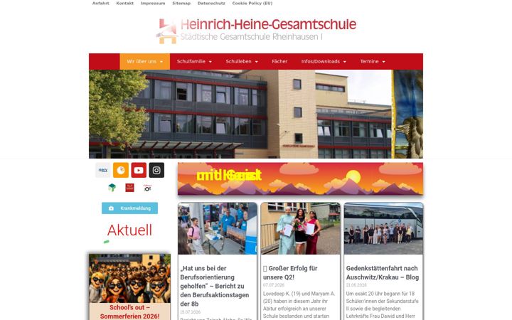 Screenshot of hhg-du.de