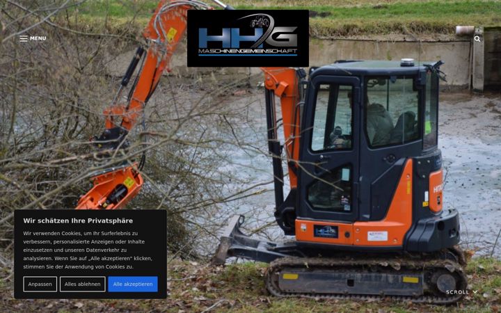 Screenshot of hhg-maschinengemeinschaft.de