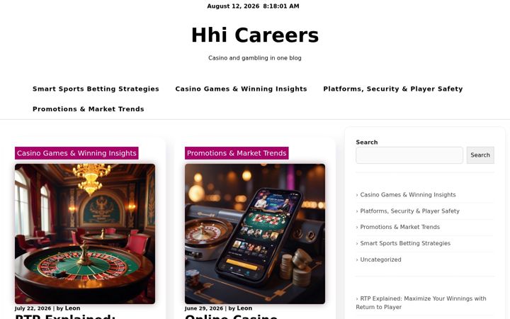 Screenshot of hhicareers.com