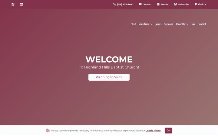 Screenshot of hhills.org