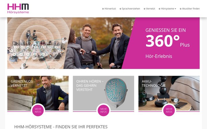 Screenshot of hhm-hoersysteme.de